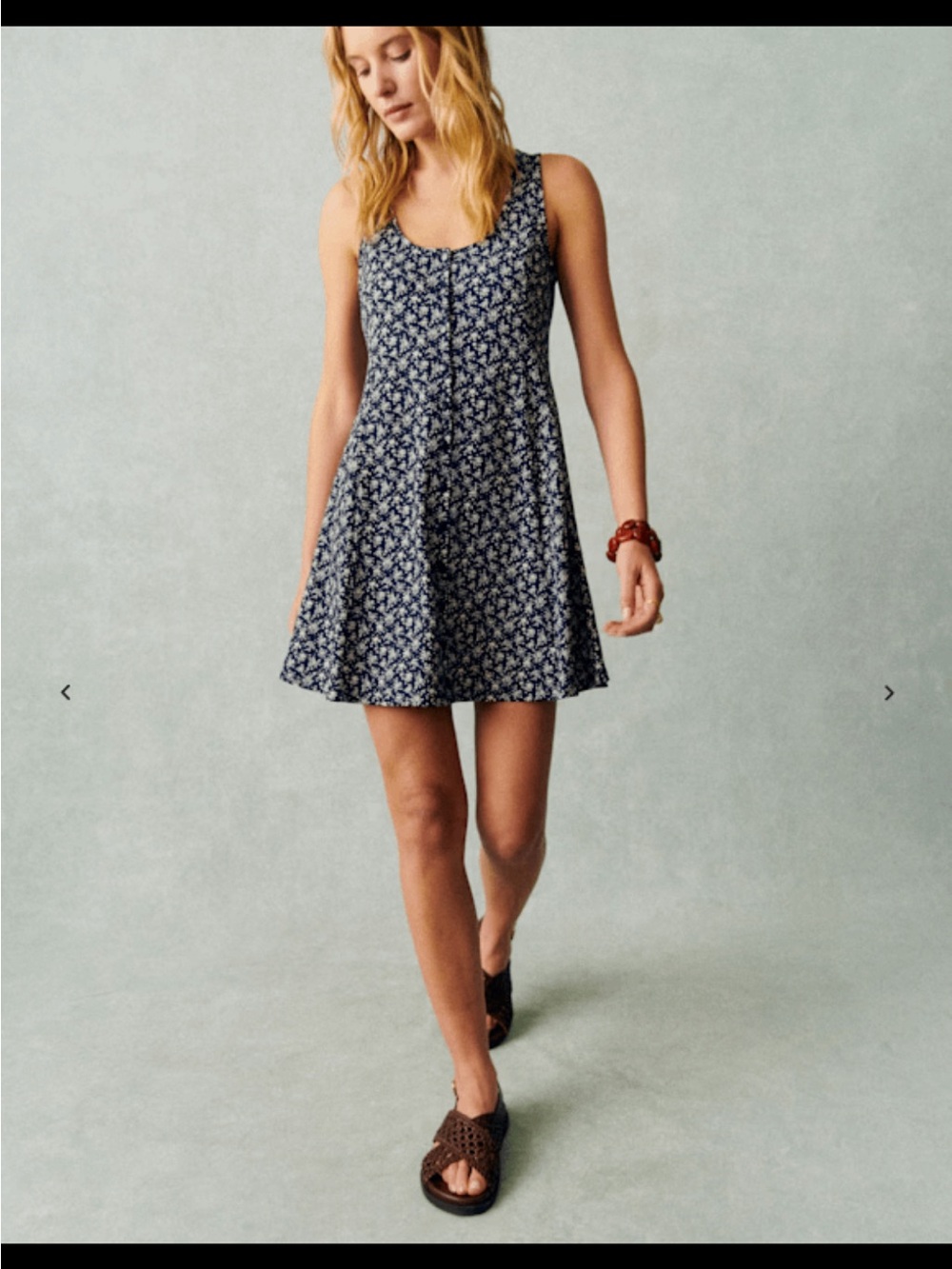 Sezane Leo Dress Lanzarote Print - Size S